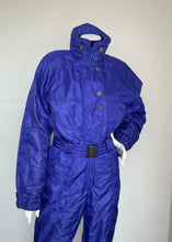 Load image into Gallery viewer, Nordica Gorgeous Blue One-Piece Ski Suit - Snow Ghost Vintage Ski and Snow