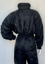 Load image into Gallery viewer, 1990's Descente Black One-Piece Ski Suit