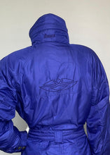 Load image into Gallery viewer, Nordica Gorgeous Blue One-Piece Ski Suit - Snow Ghost Vintage Ski and Snow