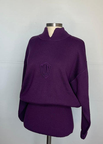 1990's Bogner Purple Ski Sweater - Snow Ghost Vintage Ski and Snow