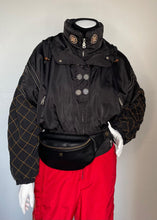 Load image into Gallery viewer, 1990’s Bogner Red and Black Ski Suit with Gold Embroidery - Snow Ghost Vintage Ski and Snow
